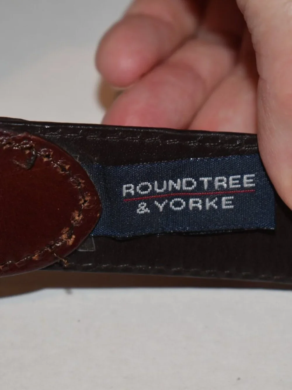 Boy's Round Tree & Yorke Full Grain Leather Upper Belt Size 8X